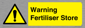 Warning Fertiliser Store
